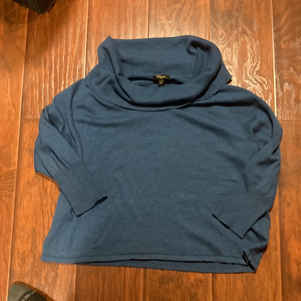 Cupio blue turtle neck sweater